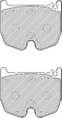 Комплект тормозных колодок, дисковый тормоз FDB1810