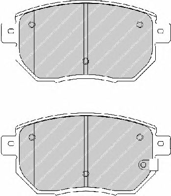 Комплект тормозных колодок, дисковый тормоз FDB1786