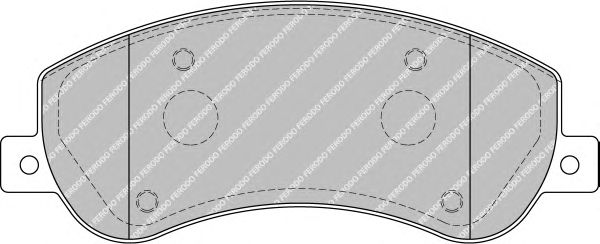 Комплект тормозных колодок, дисковый тормоз FSL1928