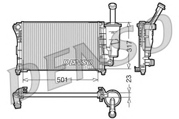 Radiator, engine cooling DRM09086