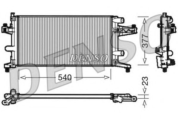 Radiator, engine cooling DRM20040