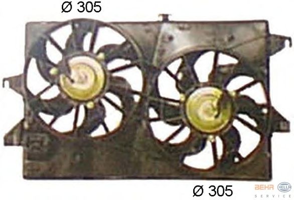 Вентилятор, охлаждение двигателя 8EW 351 044-441