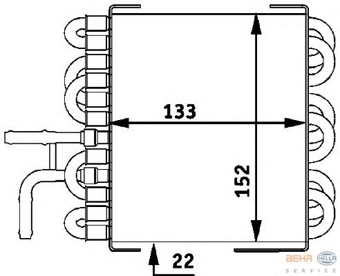 Fuel radiator 8MK 376 717-411