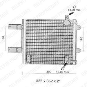 Condensator, airconditioning TSP0225373