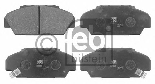 Комплект тормозных колодок, дисковый тормоз 16365