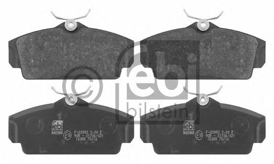 Комплект тормозных колодок, дисковый тормоз 16388