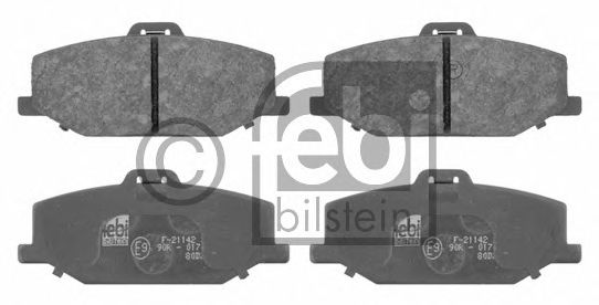 Комплект тормозных колодок, дисковый тормоз 16655