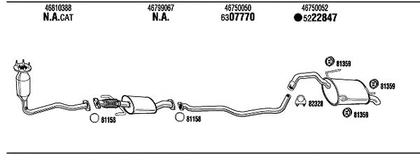 Exhaust System LN71012A