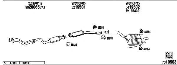 Exhaust System MB18001