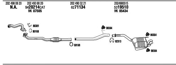 Exhaust System MB22024