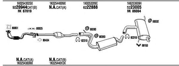 Exhaust System VW20907